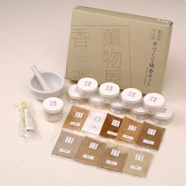 Amazon.co.jp: 薫物屋香楽 手づくり塗香キット オリジナルの香りを誰